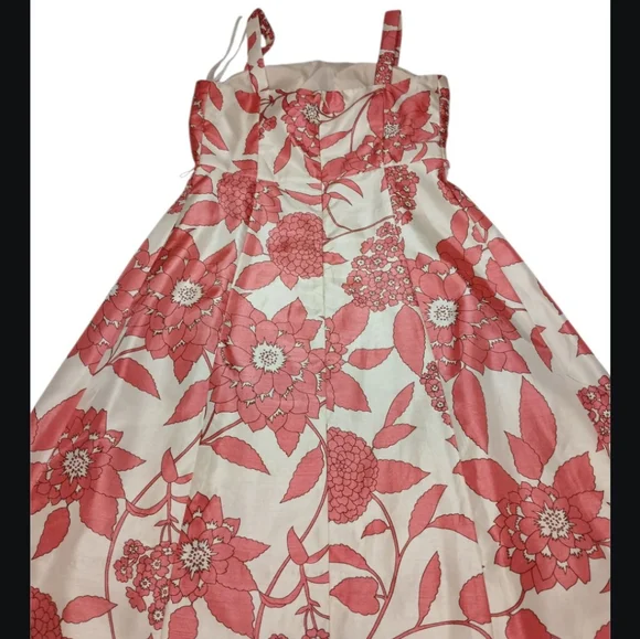 Dressbarn Floral Satin-Look Fit & Flare Dress – Size 4 - Picture 6 of 16